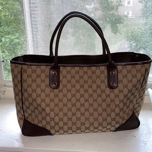 Gucci monogrammed handbag